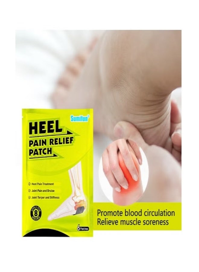 Sumifun 6-Piece Heel Pain Relief Patch, Patch For Feet Relieve Heel Pain, Foot Pain And Relax Muscles Pain Relief Patch - Image 3
