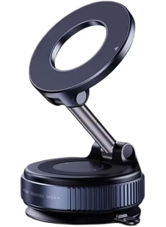 REBENUO Magnetic car phone holder with suction cup, car holder, 360 degree rotating design and super strong suction force, suitable for all smartphones - Image 1