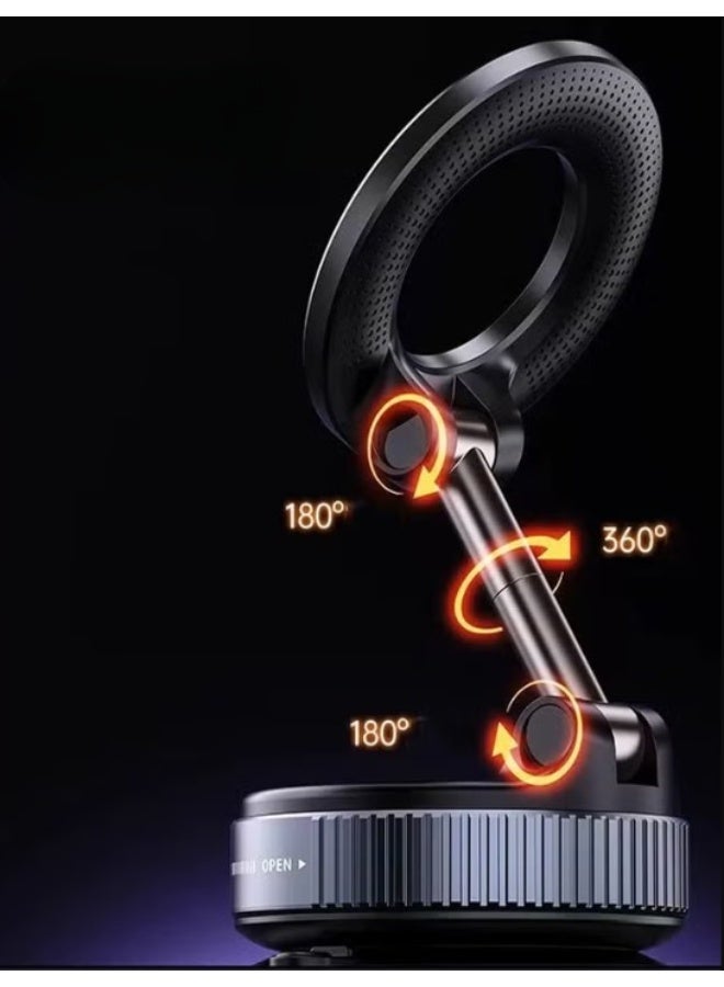 REBENUO Magnetic car phone holder with suction cup, car holder, 360 degree rotating design and super strong suction force, suitable for all smartphones - Image 4