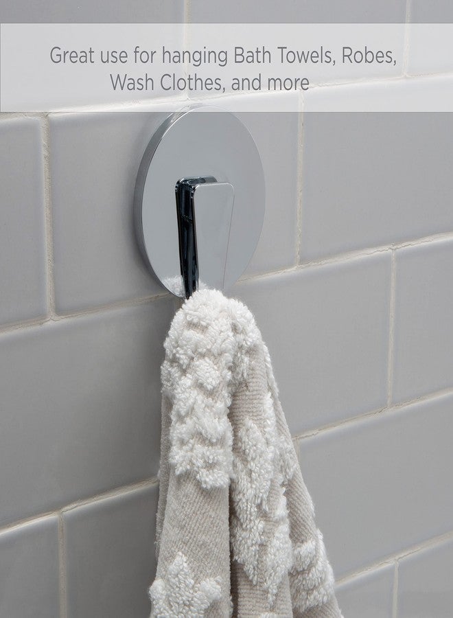 Bath Bliss Chrome 2 Pack Gel Suction Hooks - Image 5