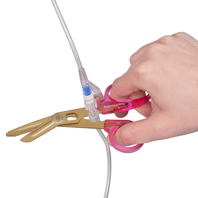 Nursingtools Hummingbird 4 in 1 Medical Scissors - Compact Pocket Size Trauma Shears for Nurses, Students, Respiratory Therapists, Veterinarians, and Medical Professionals (Black + Pink) - Image 5