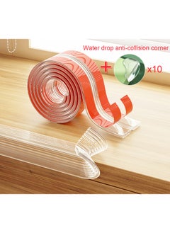 Aurafly Safety Edge Corner Protector Set, 2M Silicone PVC Soft Corner Protection Pads With 10 Psc Corner Guards for Against Sharp Corners of Cabinet Table Drawer，Keeping Children Safe  - Image 1