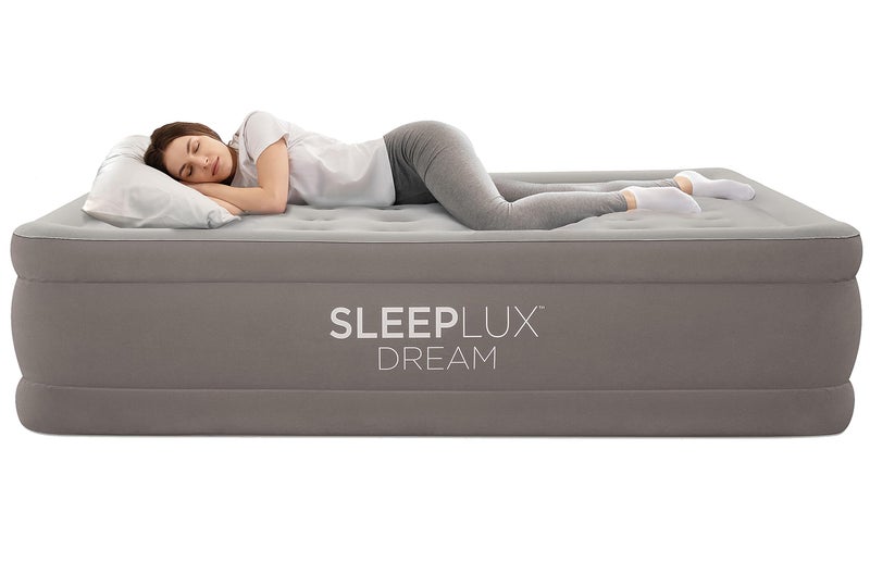 SLEEPLUX Dream Luxury Queen Air Mattress, Built-in Dual Pump, Stays Inflated All Night, 20â€ Double-High Blow-Up Airbed with Coil Beams, for Guests, RV Camping & Home, 1-Year Warranty - Image 1