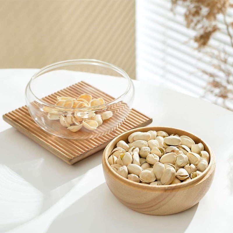 Wooden Dessert Bowl with Lid Reusable for Nuts Dried Fruits Snacks and Candies Home Hospitality Use - Image 5