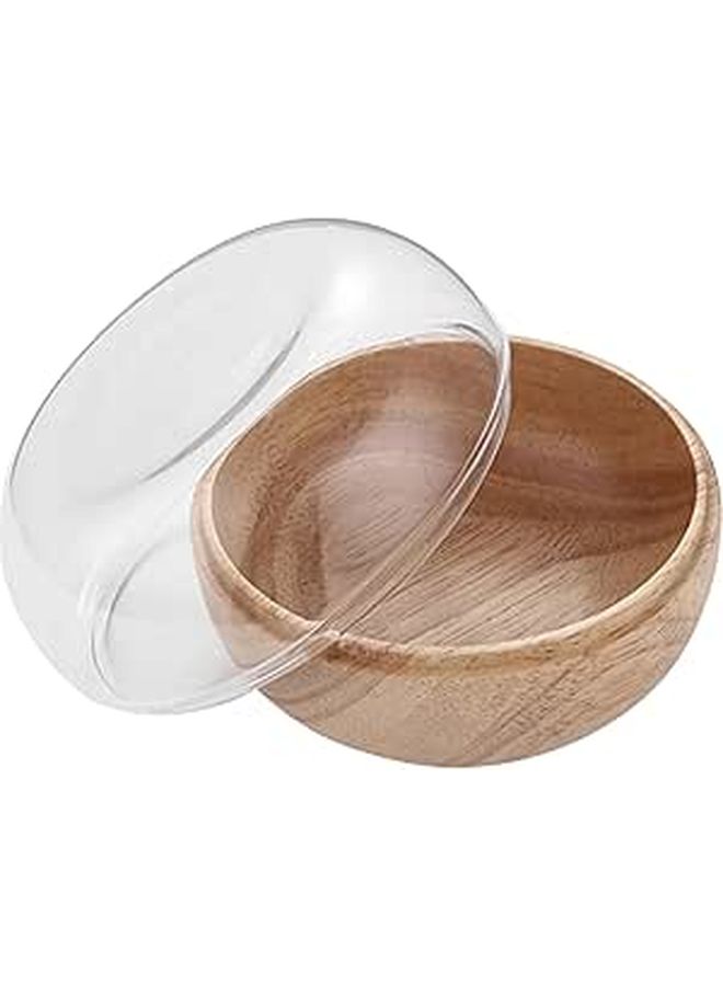 Wooden Dessert Bowl with Lid Reusable for Nuts Dried Fruits Snacks and Candies Home Hospitality Use - Image 1