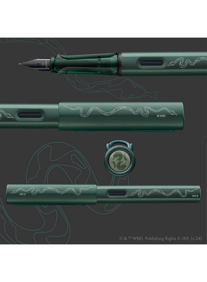 LAMY Al-Star Harry Potter Slytherin - Special Edition Fountain Pen With Engraving Of The House - Steel Nib In Size Ef - Lightweight Aluminum Body - Including Lamy T 10 Blue Cartridge - Right-Handed  - Image 2