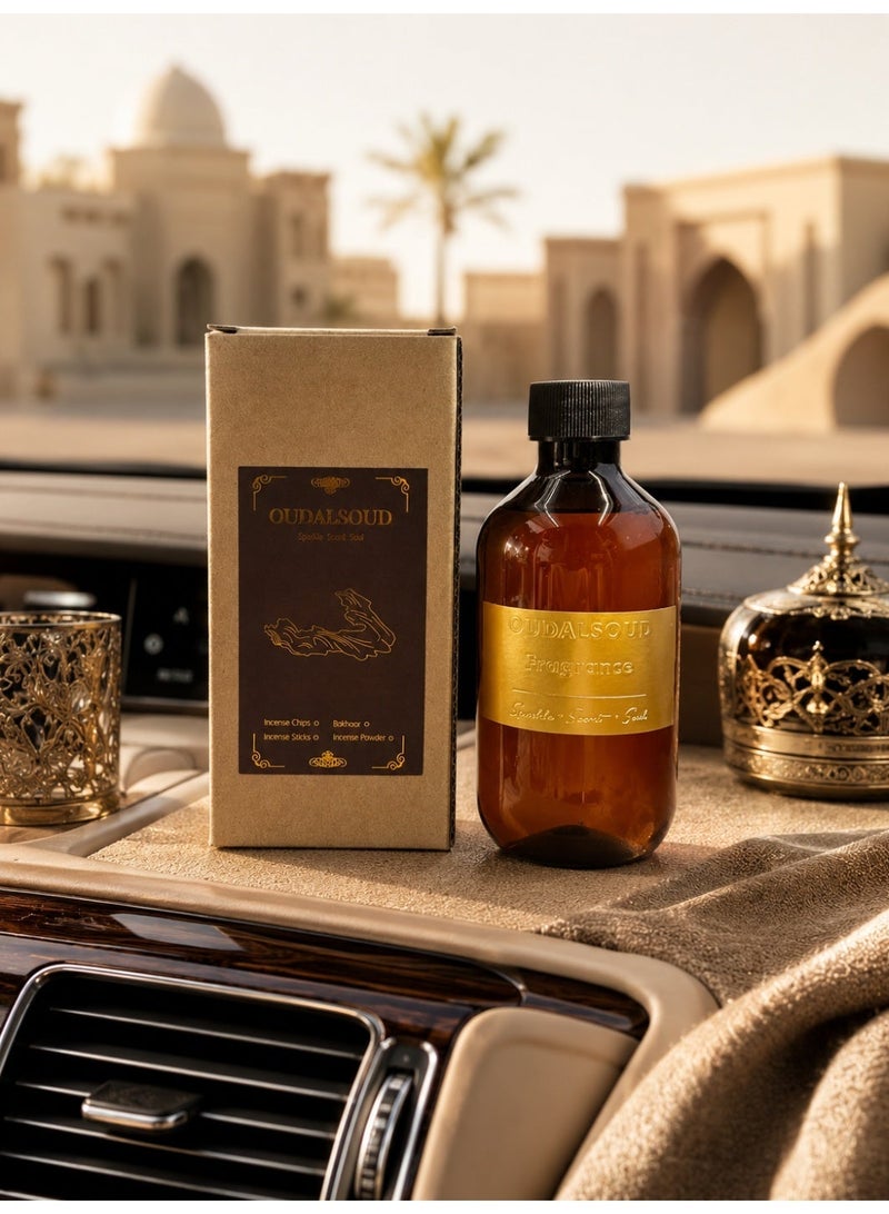 أود أل سعود معطر جو للسيارة بسعة 300 مل برائحة خشب الأرز الأسود والعرعر، خالٍ من الكحول والمواد المضافة، مناسب للأطفال والنساء الحوامل، للاستخدام في السيارات والغرف والمكاتب المنزلية وغرف النوم. - Image 4