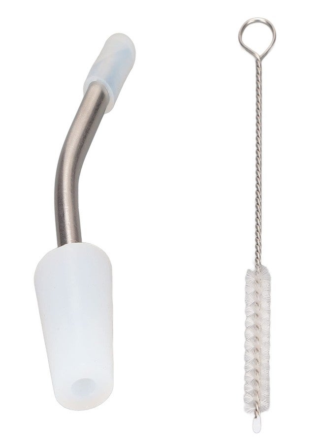 Fdit Stainless Steel Extended Kettle Spout with 10cm Brush, Coffee Kettle Spout for Home Kitchen Outdoor Use - Image 5