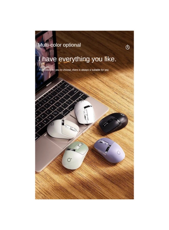 Eweadn Q2 Dual Mode Wireless, Bluetooth  Silent Click Mouse - Optical Sensor 1600 DPI Rechargeable USB C with Display - Image 5