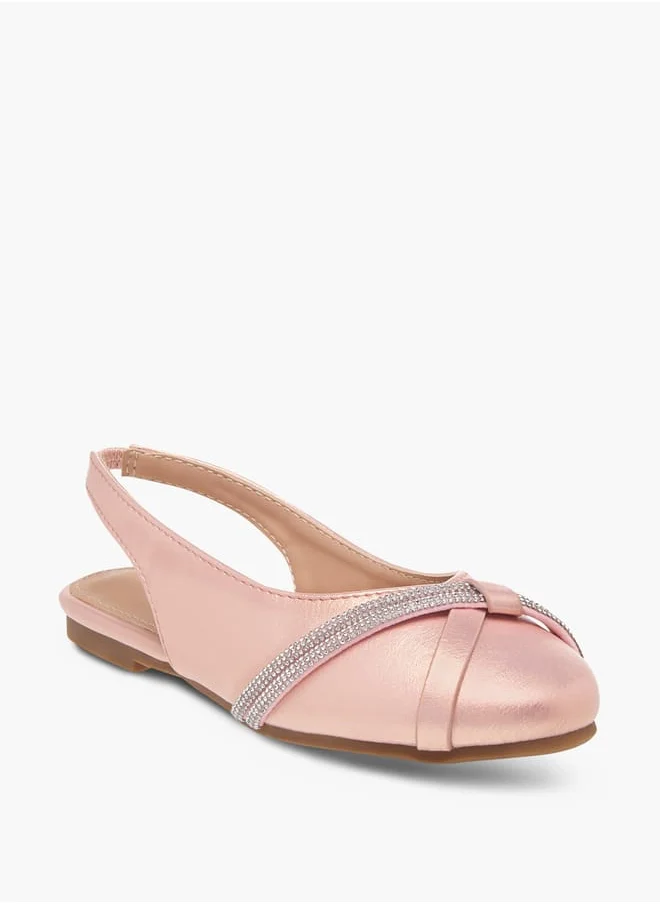 فلورا بيلا من شو إكسبرس Girls Embellished Slingback Shoes