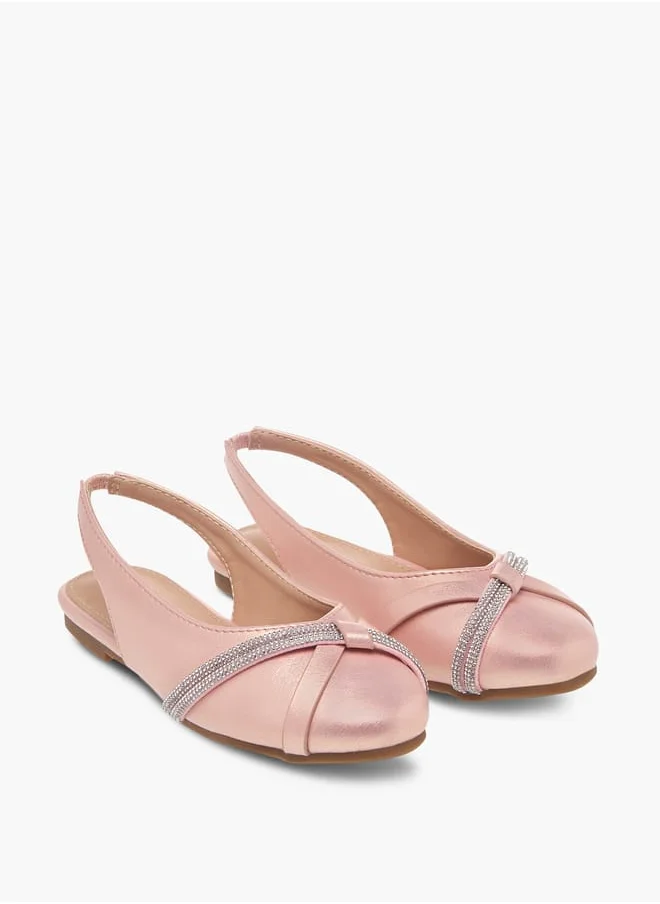 فلورا بيلا من شو إكسبرس Girls Embellished Slingback Shoes