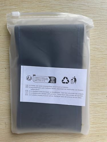 Onerbuy Universal Leather Car Steering Wheel Stitch On Wrap Cover DIY Sewing Breathable and Anti Slip 15Inch Black with Blue - Image 3