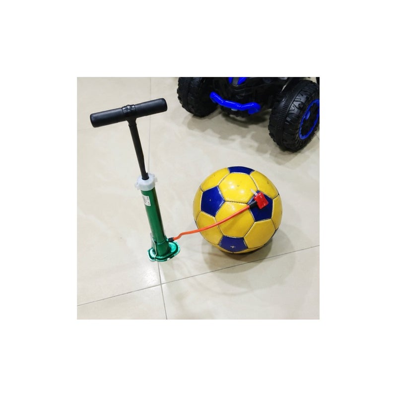 Garden Games: Hand Floor Pump for Bicycle, Football and Inflatable Toys, Green - Image 4