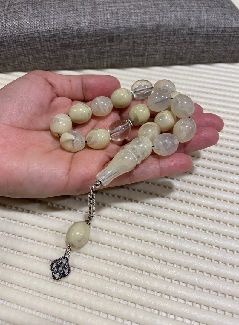 Faturan Prayer Beads For Men 17 Beads Size 13.5mm*15.5mm - Image 3
