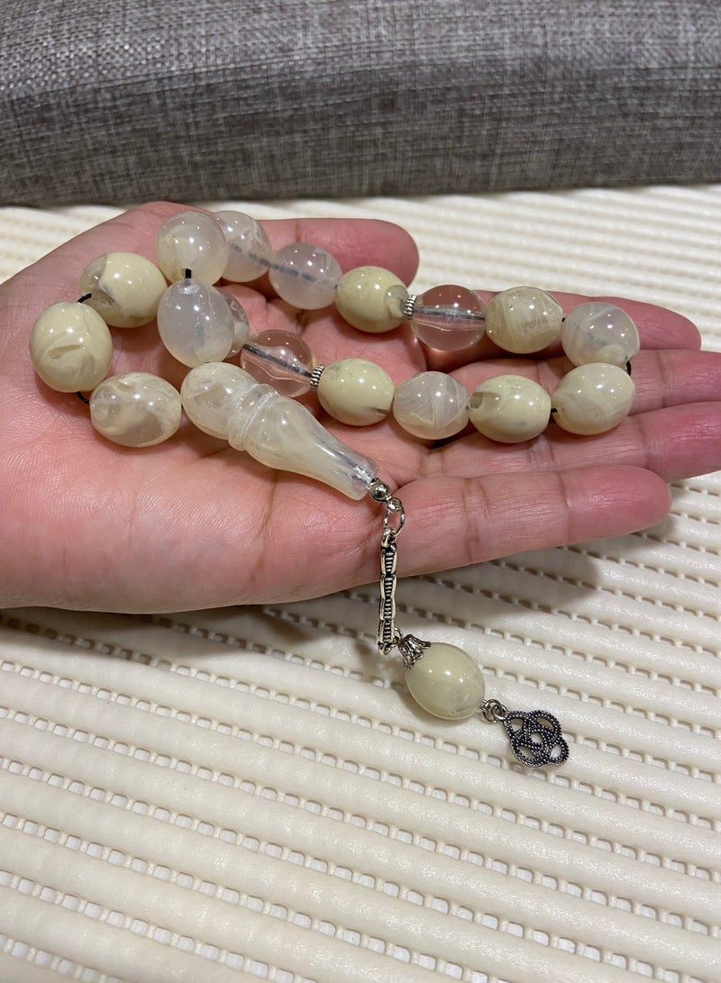 Faturan Prayer Beads For Men 17 Beads Size 13.5mm*15.5mm - Image 2