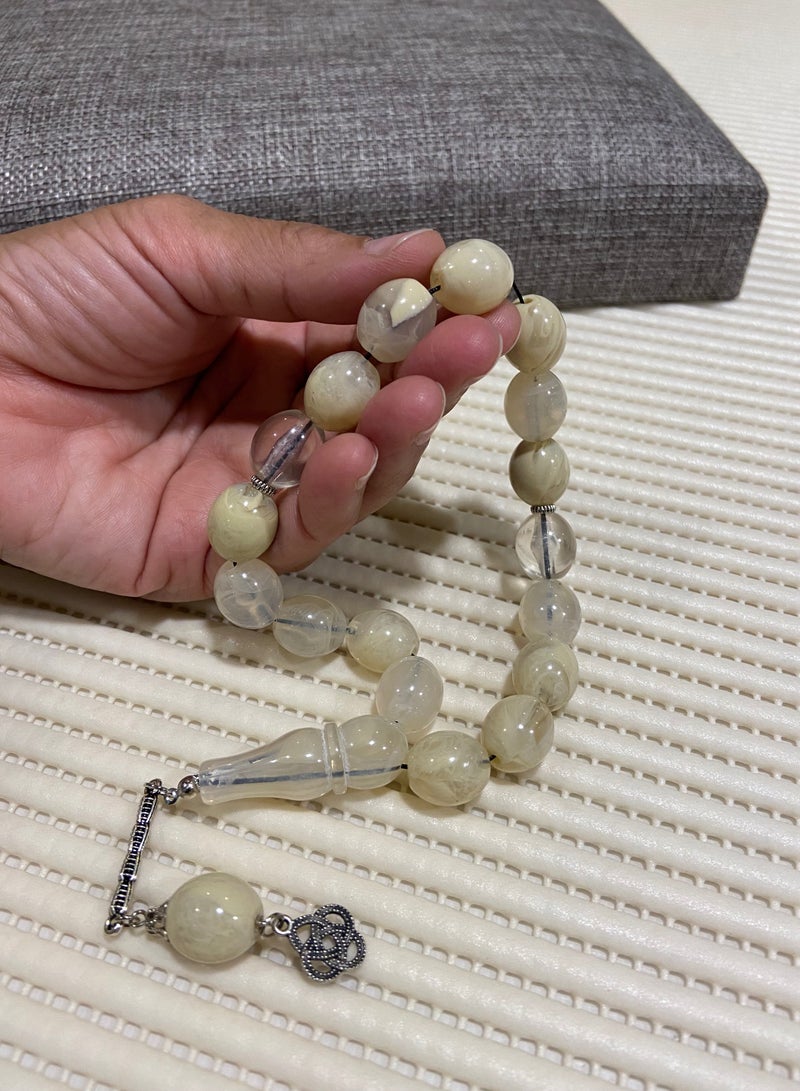Faturan Prayer Beads For Men 17 Beads Size 13.5mm*15.5mm - Image 4