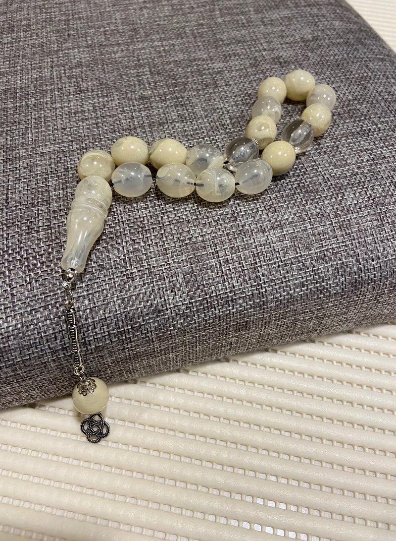 Faturan Prayer Beads For Men 17 Beads Size 13.5mm*15.5mm - Image 5