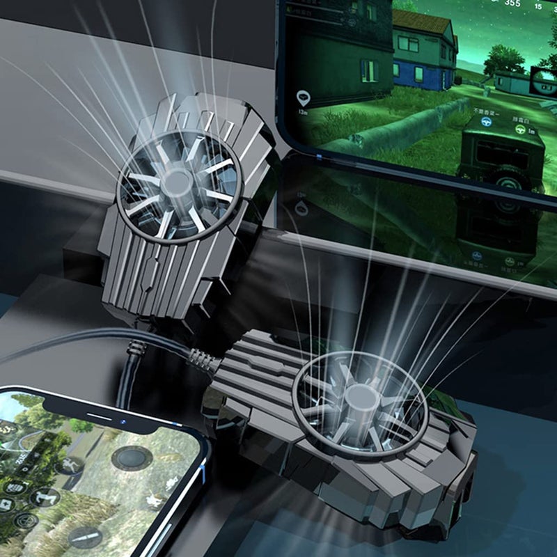 Mobilephone Cooling Fan Designed for Gaming Phone, Suitable for 4.7-7.5 Inches Heat Radiation Mobile Live Radiator - Image 2