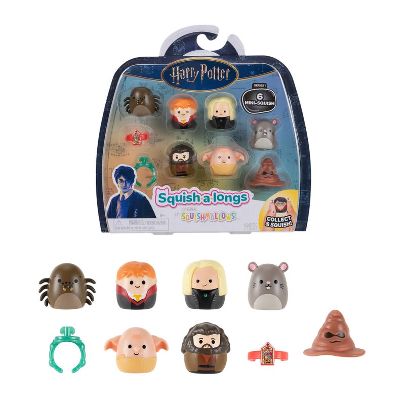 Squish-a-Longs â€œHarry Potterâ€ Mini-Squish + Accessory 6-Pack - Image 1