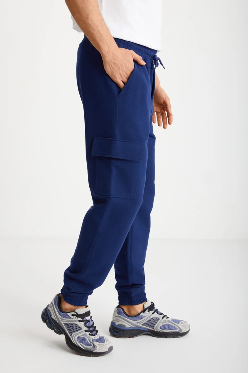 GRIMELANGE Reginald Men's Navy Blue Sweatpants