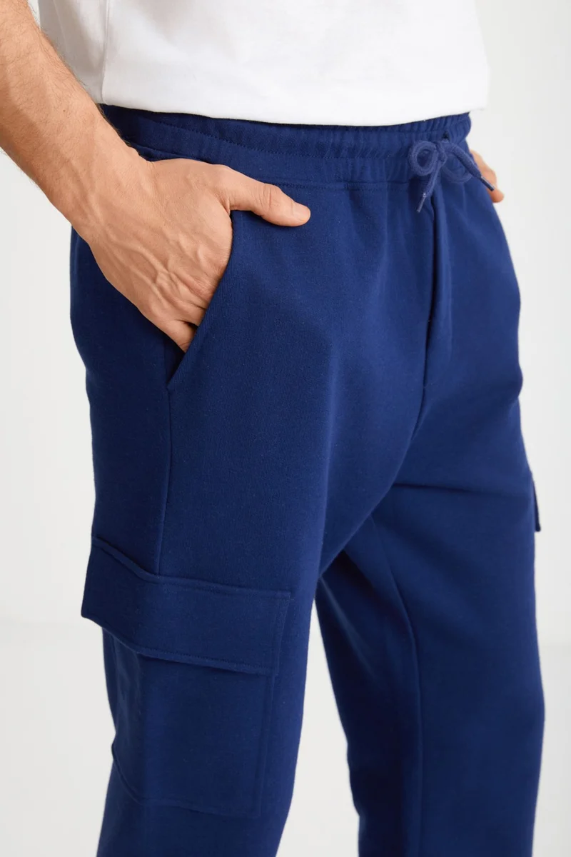GRIMELANGE Reginald Men's Navy Blue Sweatpants
