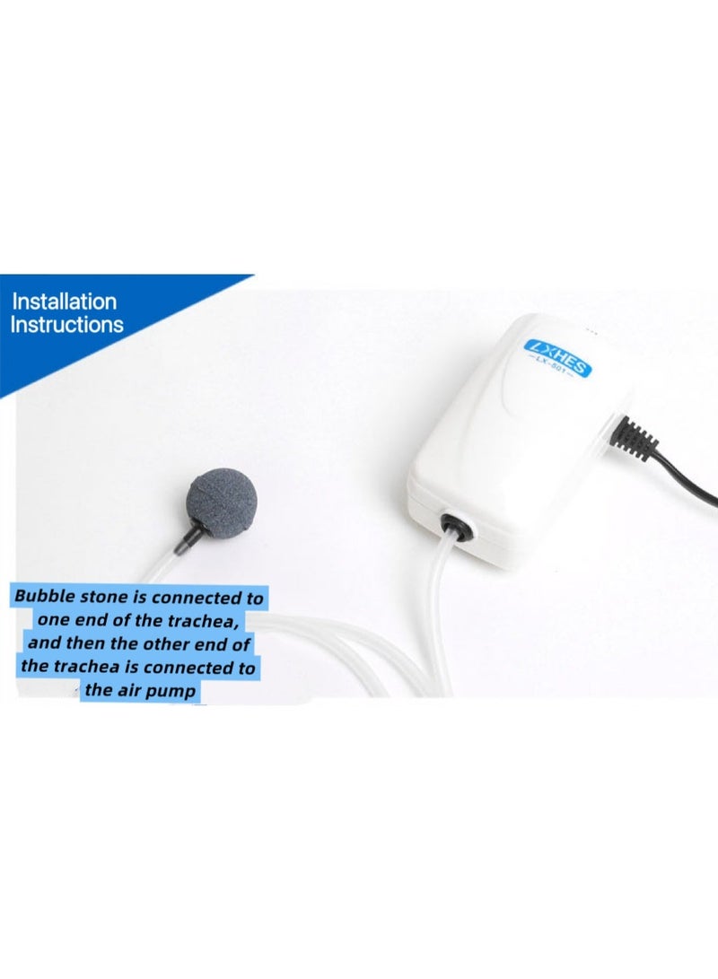 HUANXIN HOME 6pcs Aquarium Mini round Mineral Bubble Air Stone Pond Fish Tank Pump Aerator Aeration Hydroponic Oxygen Air Stone Accessories 22mm Diameter - Image 3