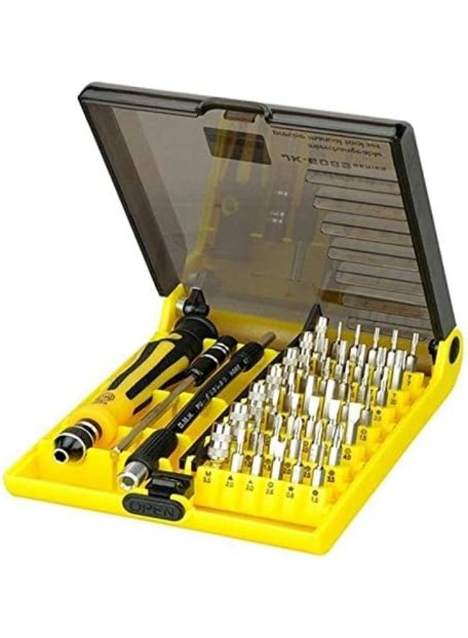Jackly JK-6089A 45-in-1 Magnetic Precision Screwdriver Set for Mobile, Laptop, Watch, Glasses & Electronics Repair Tool Kit - Image 1