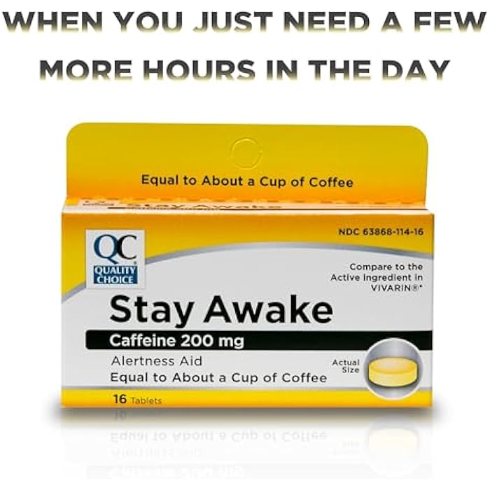 Quality Choice Stay Awake Caffeine Tablet - Image 4
