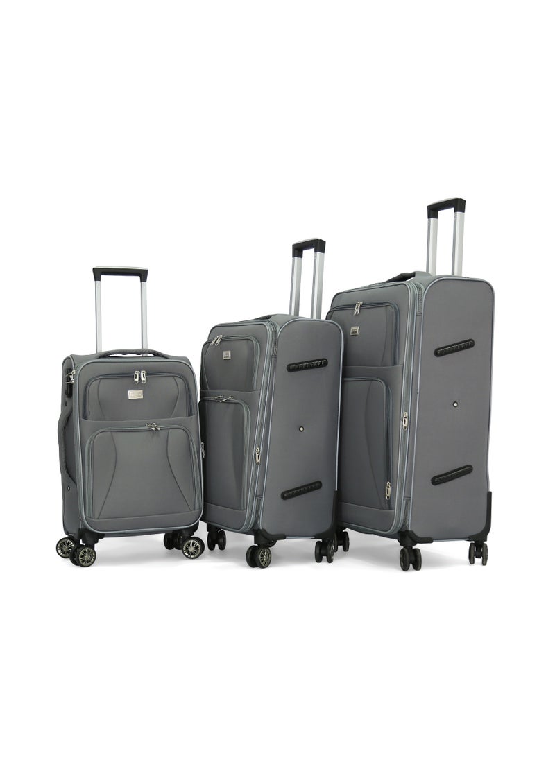 GIORDANO - Giordano Softside Luggage Trolley Bag 3 Pieces set - Image 1