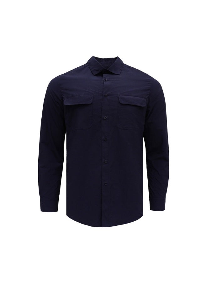 Shield Men’s UPF Ventilated Long Sleeve Shirt – Lightweight Breathable Work Shirt with Sun Protection for Outdoor Industrial Use
NAVY  COLOR - Image 1