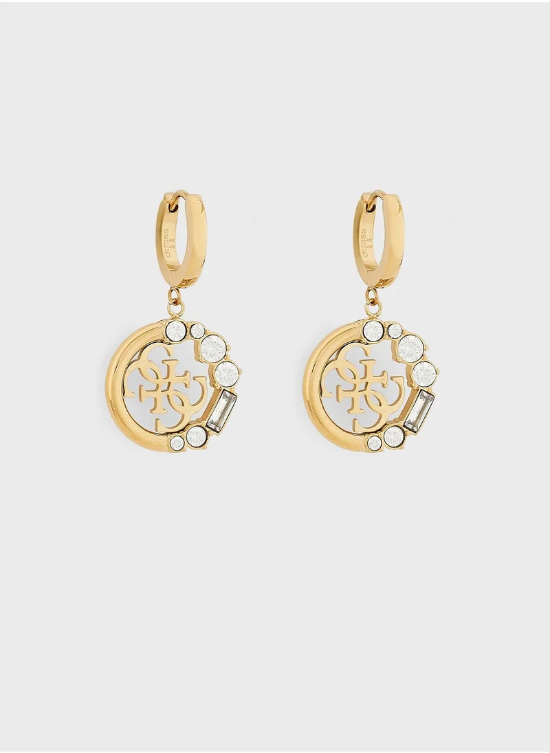 GUESS Charm Drop Earrings