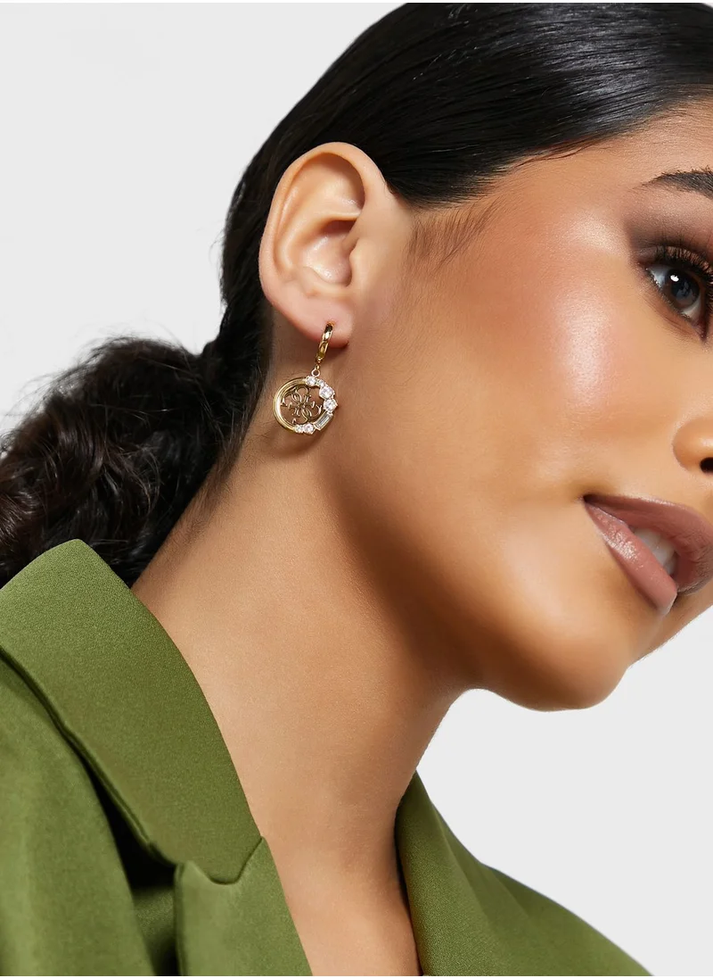 GUESS Charm Drop Earrings