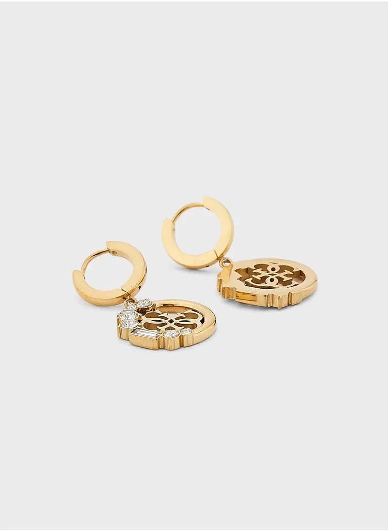 GUESS Charm Drop Earrings