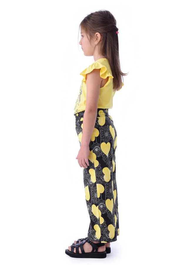 فكتور اند جين Floral Print Top & Straight Pants Set by Styli