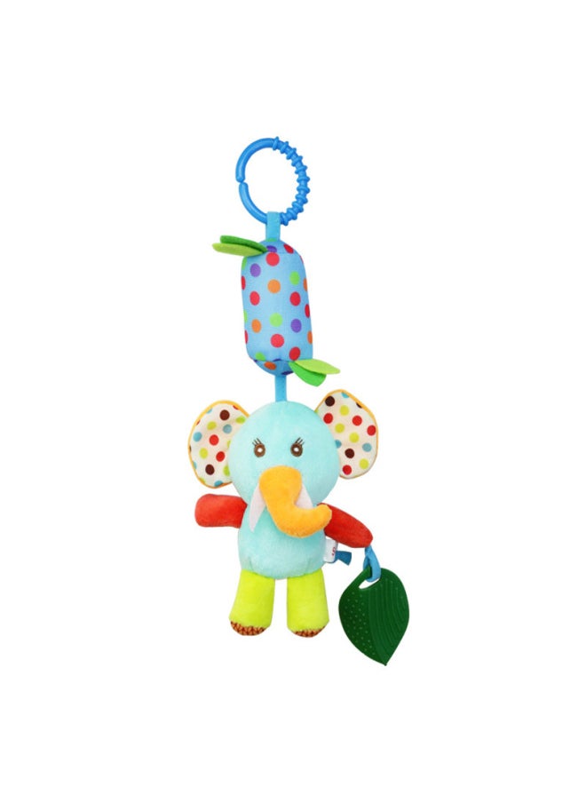 Elephant Monkey Owl Wind Chimes Baby Stroller Hanging Toys 0-1 Years Old Plush Bell Teether Animal Bed Hanging-Specifications:skk Elephant Wind Chimes  - Image 1