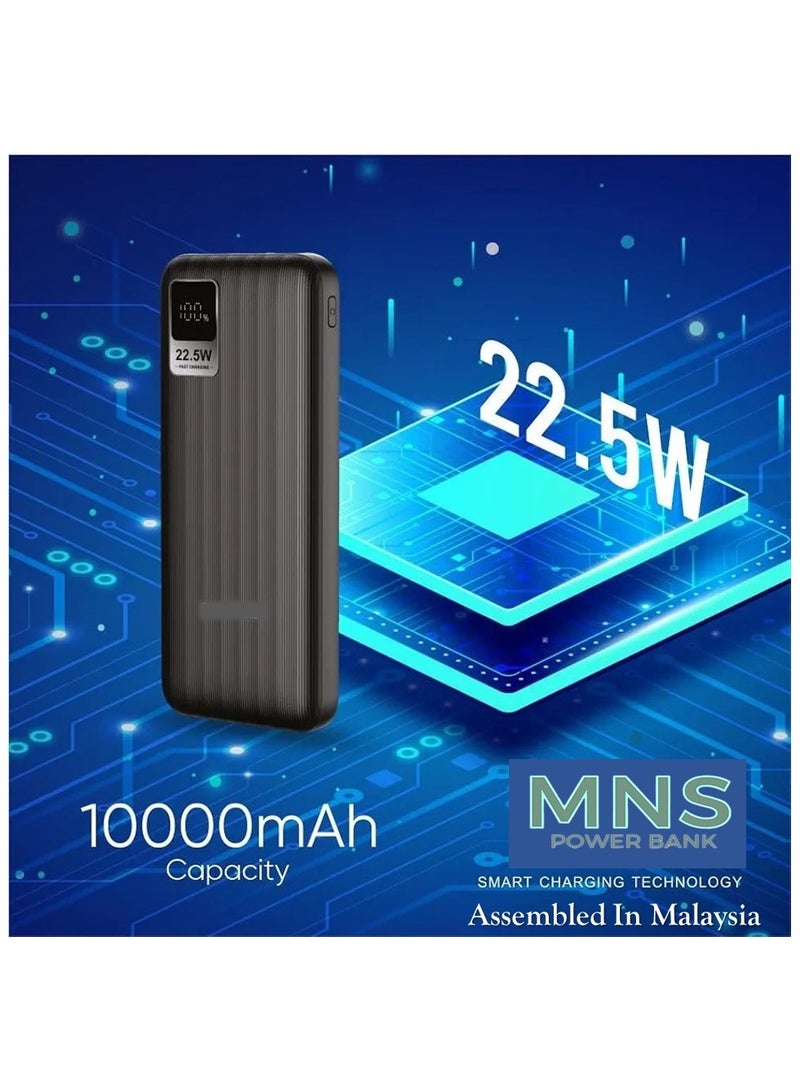 PB004 - MN99 Power Bank Fast Charge 10000mAh - Black
