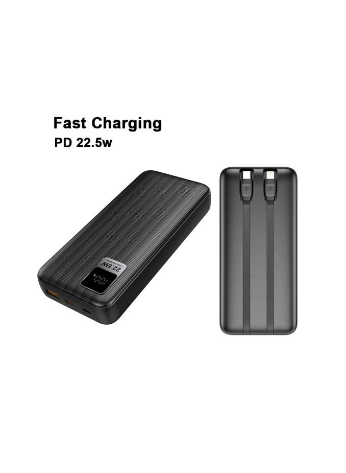 PB004 - MN99 Power Bank Fast Charge 10000mAh - Black