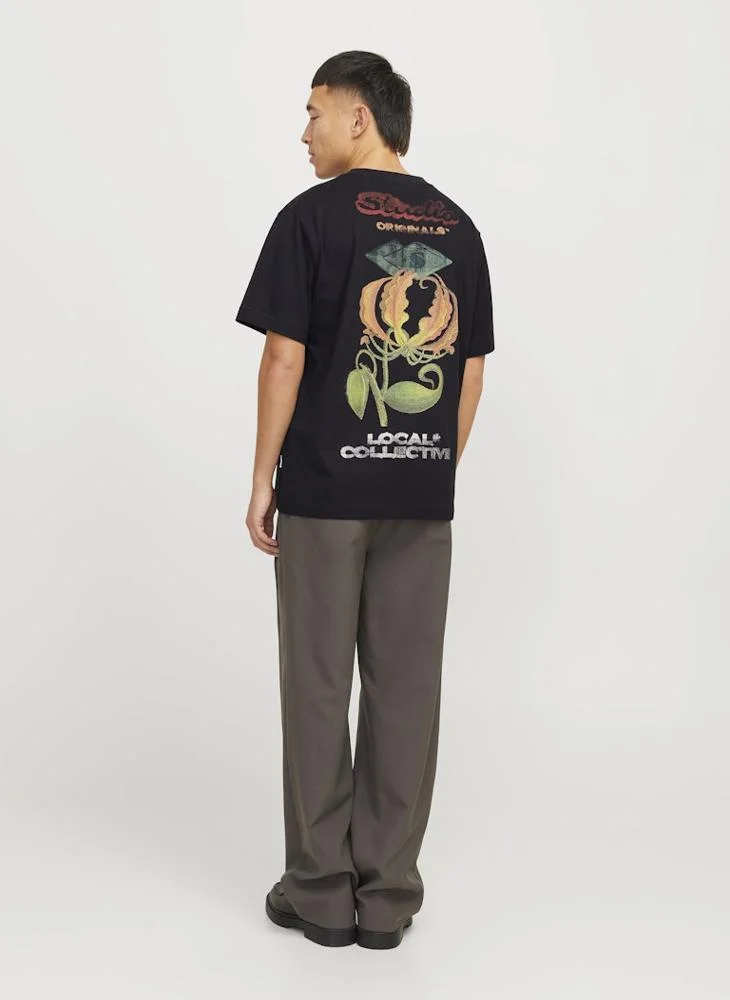 JACK & JONES Jorretiro Logo Crew Neck T-Shrt