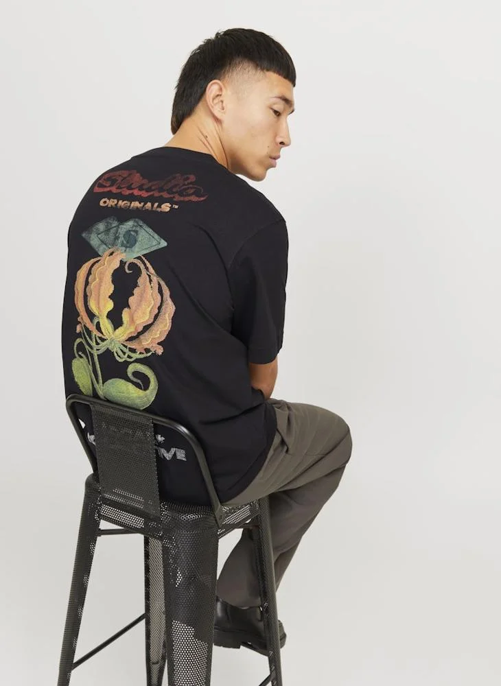 JACK & JONES Jorretiro Logo Crew Neck T-Shrt