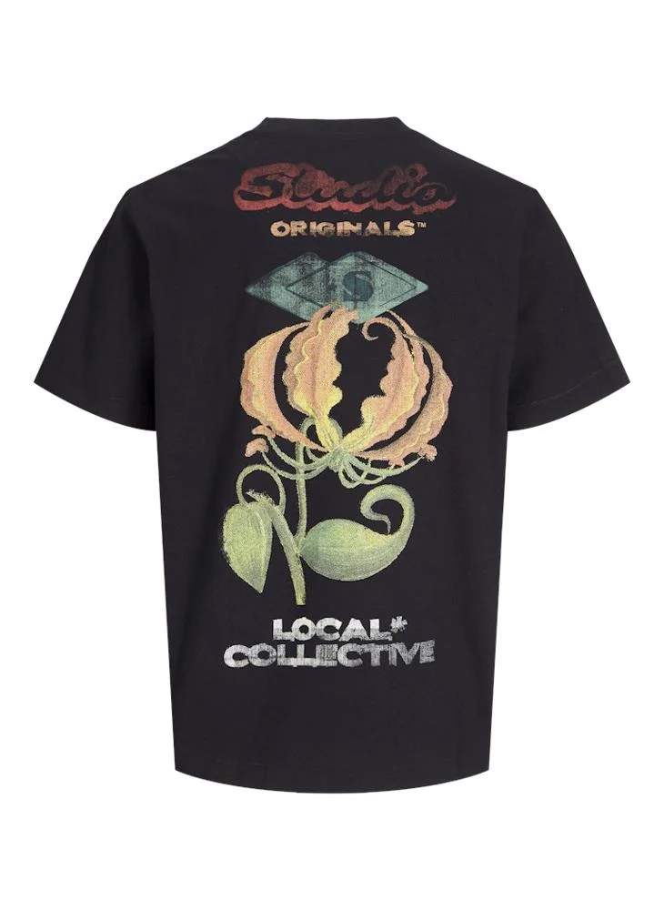 JACK & JONES Jorretiro Logo Crew Neck T-Shrt
