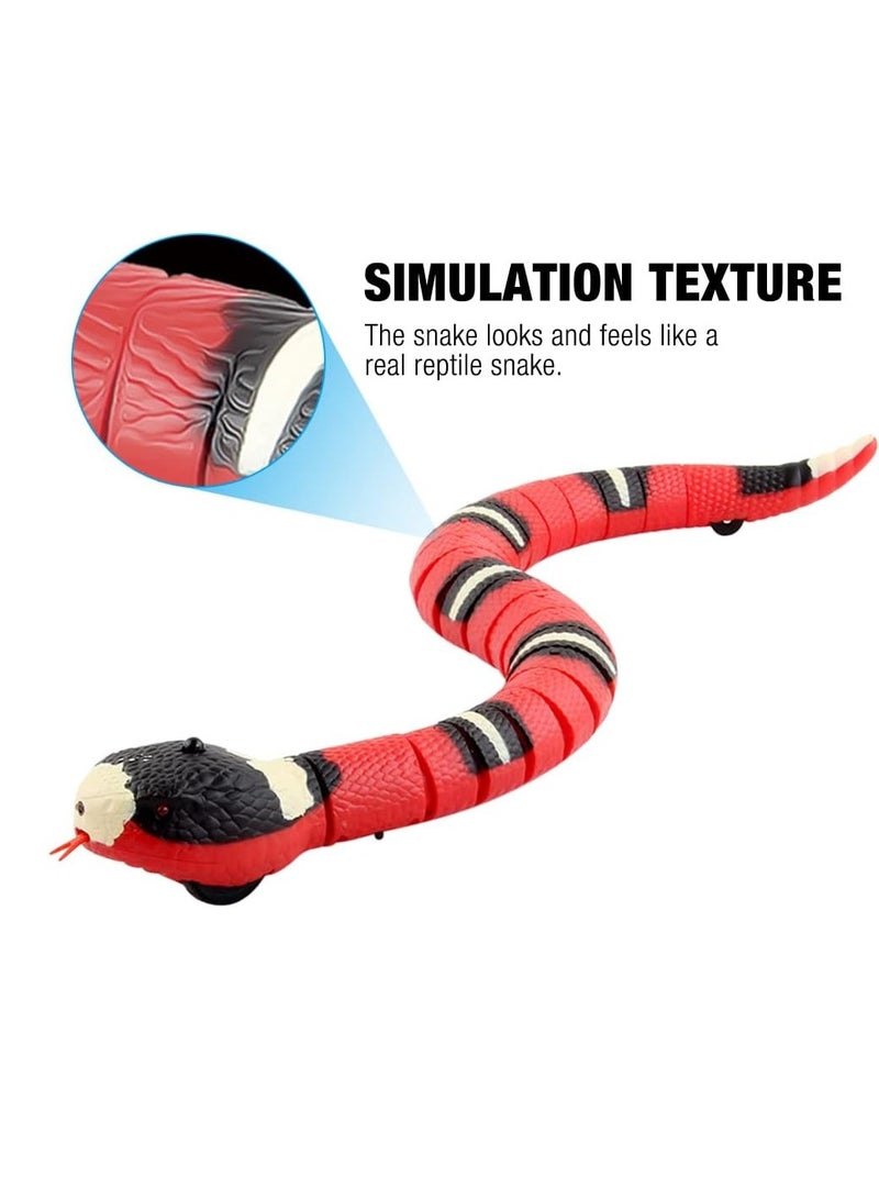 general Smart Sensing Snake Toy, Electric Snake Toy, USB Rechargeable Snake Cat Toy, Induction Snake Toy with Retractable Tongue & Swinging Tail for Kids, Pets, Prank Toys, Interactive Toy - Image 4