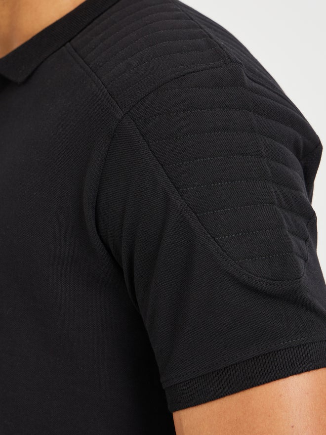 Styli Limited Solid Regular Fit Short Sleeve Polo T-Shirt - Image 3