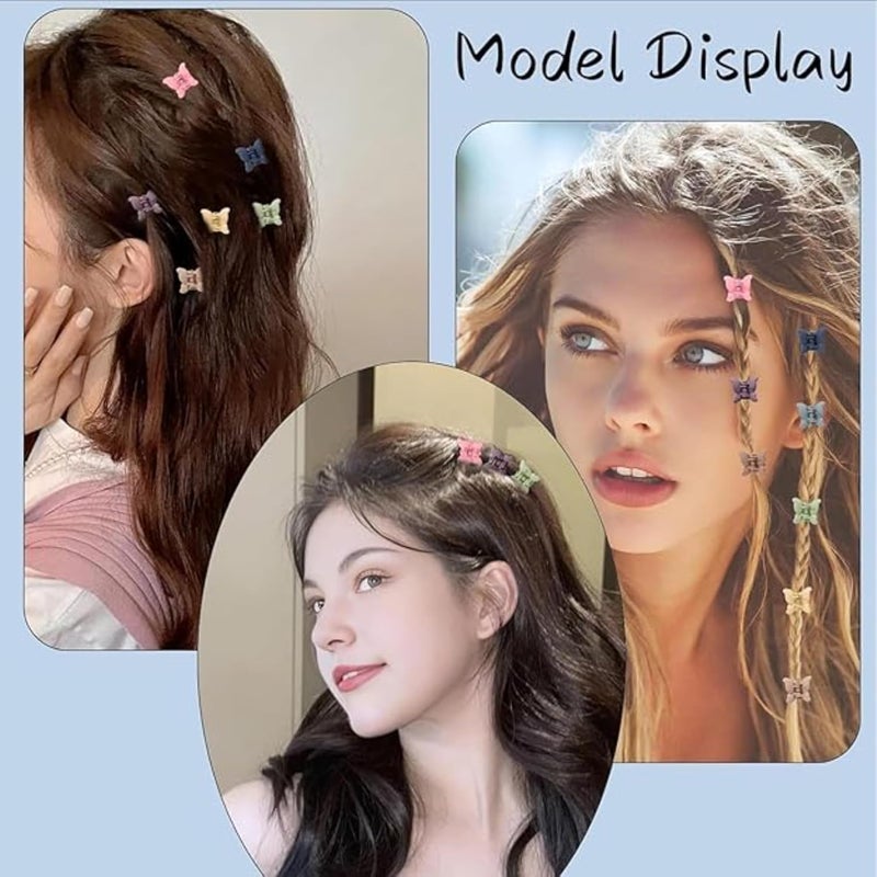 FREEBIES مشابك شعر ملونة للأطفال | مشبك كرتوني صغير | مجموعة مشابك شعر صغيرة للأطفال | عبوة من 60 - Image 5