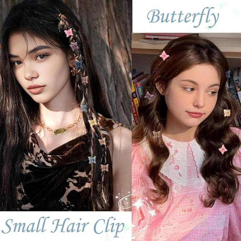 FREEBIES مشابك شعر ملونة للأطفال | مشبك كرتوني صغير | مجموعة مشابك شعر صغيرة للأطفال | عبوة من 60 - Image 4