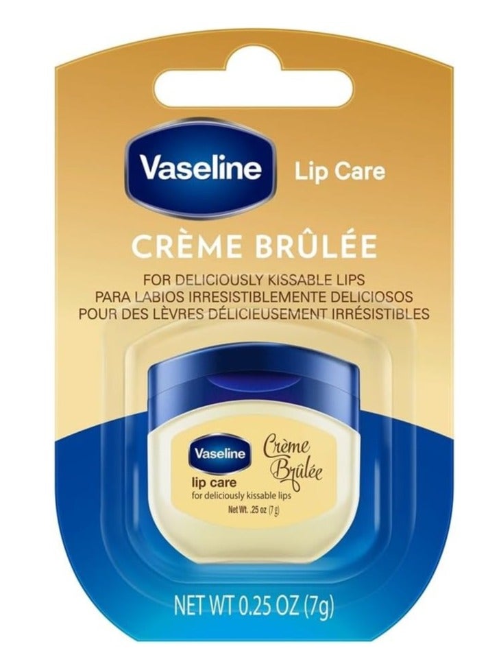 فازلين مرطب شفاه كريم بروليه للعناية بالشفاه مع جيلي نقي، مرطب شفاه غير دهني لشفاه ملونة بشكل طبيعي | 7 جرام - Image 1