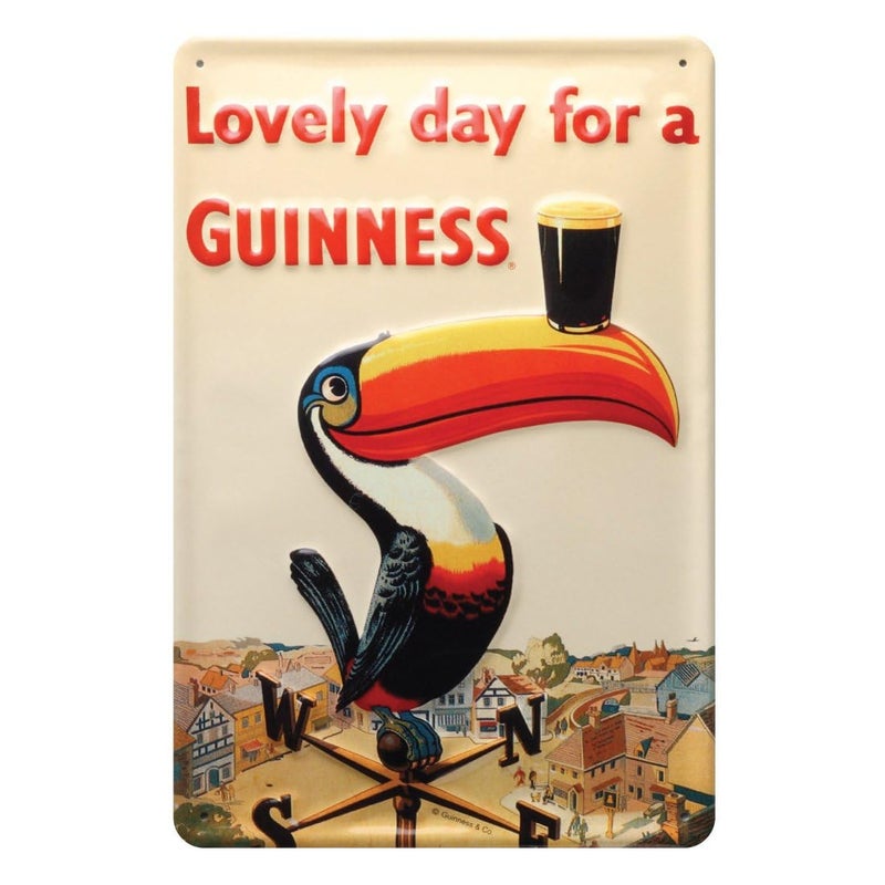 Guinness Toucan Weathervane Metal Sign