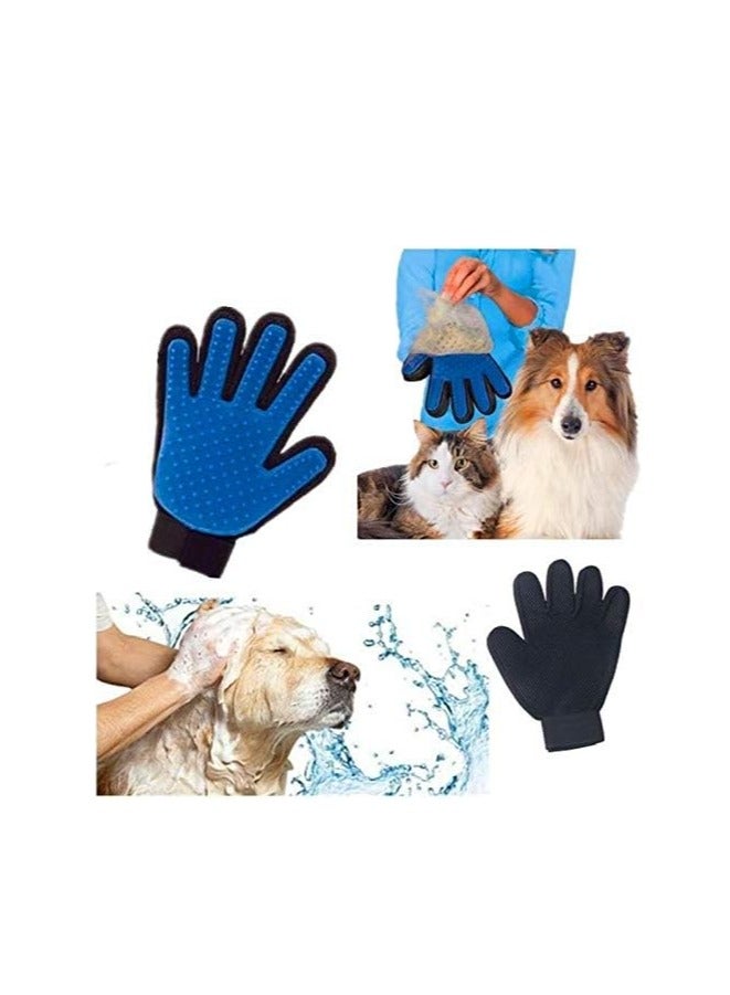 Rubik Cats Dogs Massage Glove Soft TPR Pet Bath Brush Shower Grooming Comb  - Image 3
