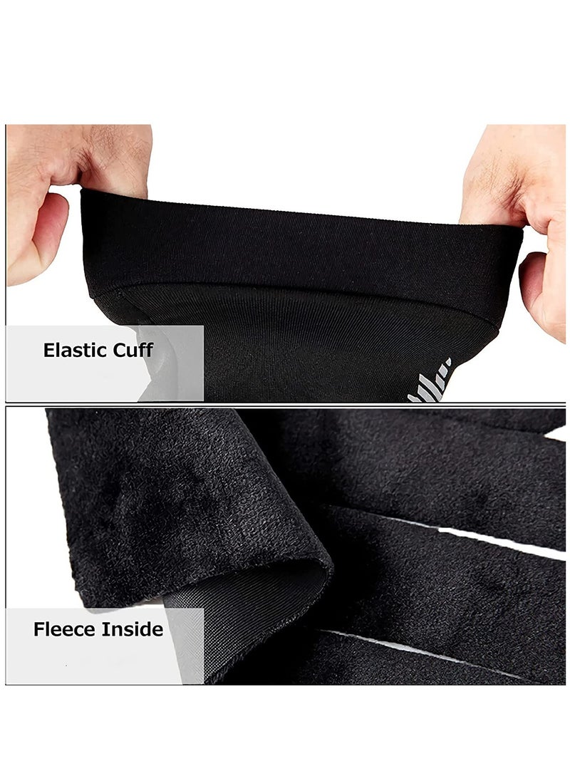 Captaintech Waterproof Touchscreen Winter Cycling Gloves, Thermal Windproof Anti-Slip Sports Gloves for Running, Driving, and Hiking (Size L) - Perfect for Cold Weather Activities!  - Image 5
