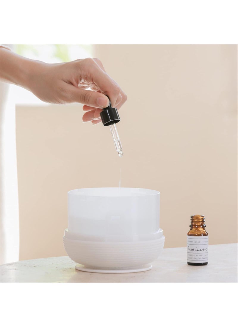Y&D - 2 In 1 Usb Round White Desktop Humidifier And Aromatherapy Diffuser With Led Night Light For Bedroom And Office - Image 1