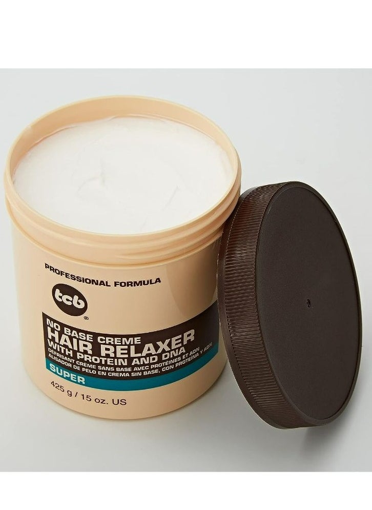 Tcb Naturals - Base Creme Hair Relaxer with Protein and DNA Super 425 g - Image 1